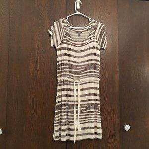 Daisy Fuentes Short Sleeve Drawstring Dress